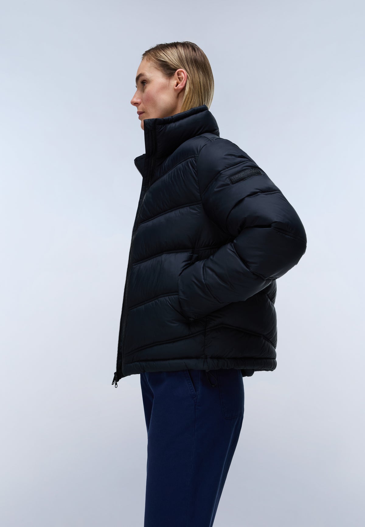 Ega Stand Puffer Jacket Black - 5