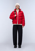 Ega Stand Puffer Jacket Red - 3