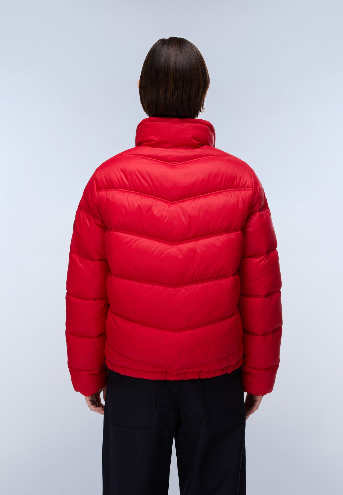 Ega Stand Puffer Jacket Red - 6