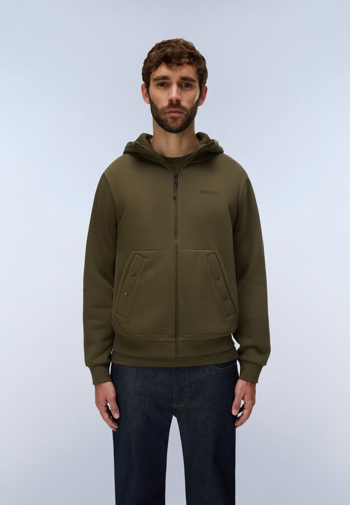 Felpa con Cappuccio e Zip Yourte  - 3