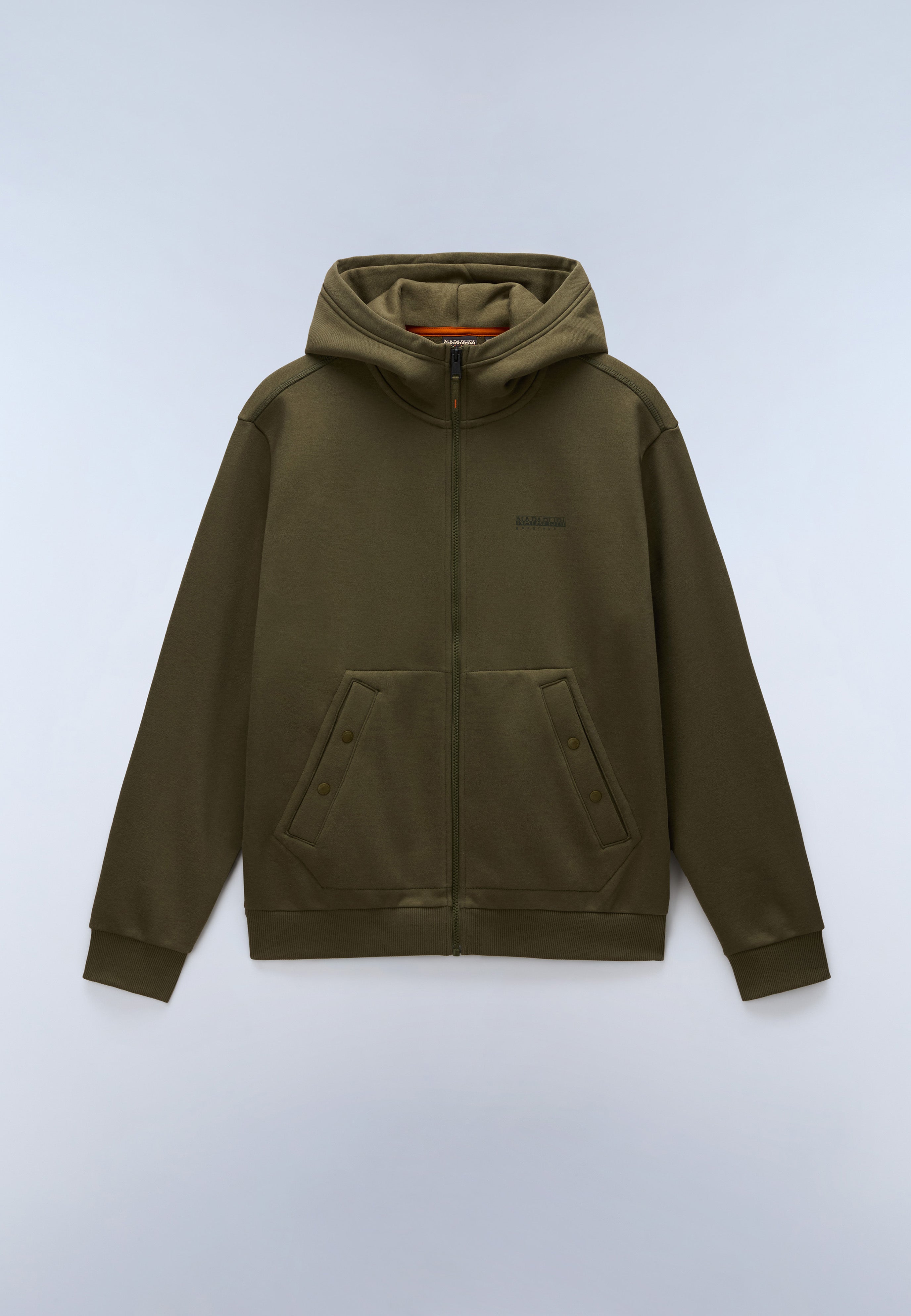 Napapijri Yourte Full-Zip Hoodie Men Green Olive Night