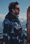 Napapijri Anorakjacke mit All-Over-Print Rainforest Next Blau Herren - 12