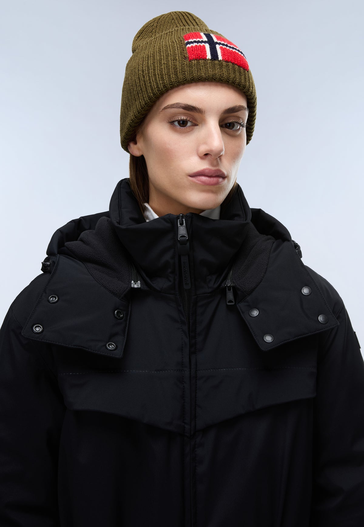 Napapijri Beanie Evei Grün Olive Night Herren - 3
