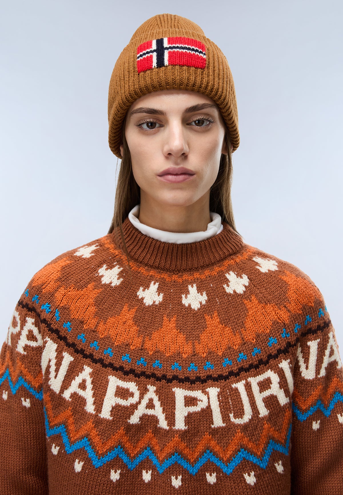 Napapijri Beanie Evei Braun Herren - 3