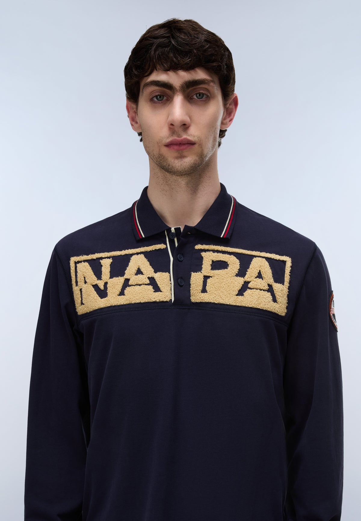 Archive Jersey Long-Sleeve Polo Shirt Dark Blue - 2