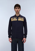 Archive Jersey Long-Sleeve Polo Shirt Dark Blue - 4