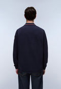 Archive Jersey Long-Sleeve Polo Shirt Dark Blue - 5