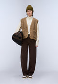 Bloom Vest Fleece Beige Petrified Oak - 3