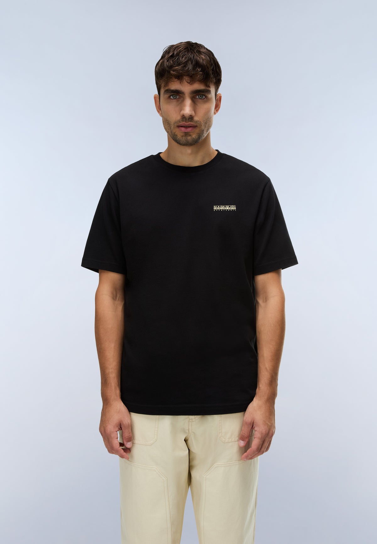 Napapijri Camiseta de Manga Corta Tee Negro Hombre - 4