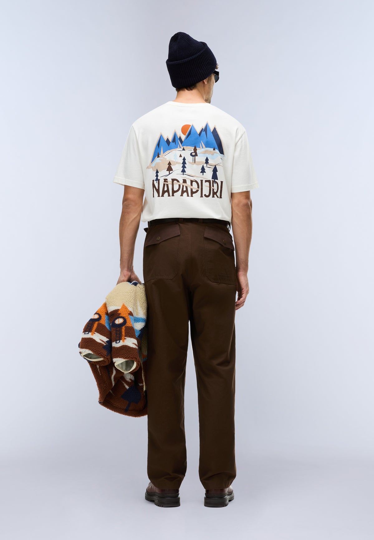 Napapijri Camiseta de Manga Corta Tee Blanco FVA Hombre - 3