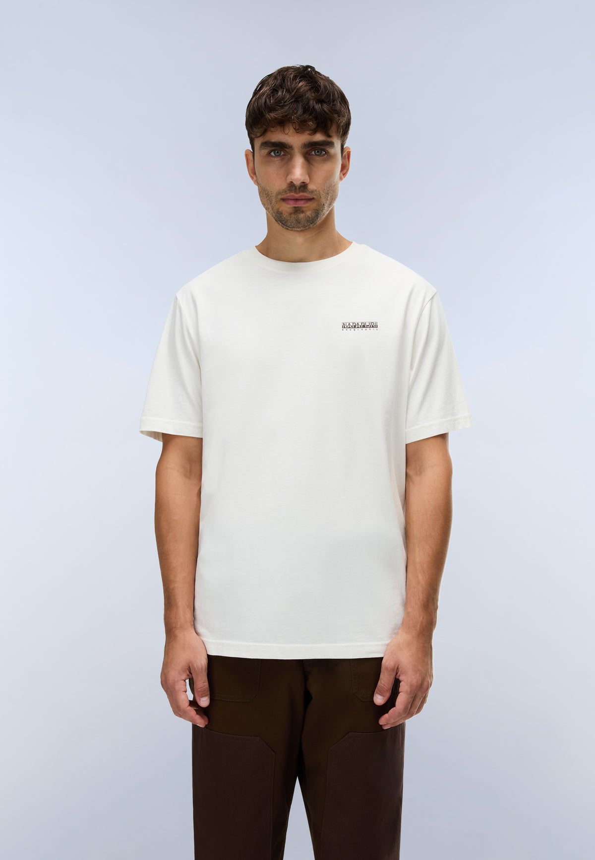 Napapijri Camiseta de Manga Corta Tee Blanco FVA Hombre - 4