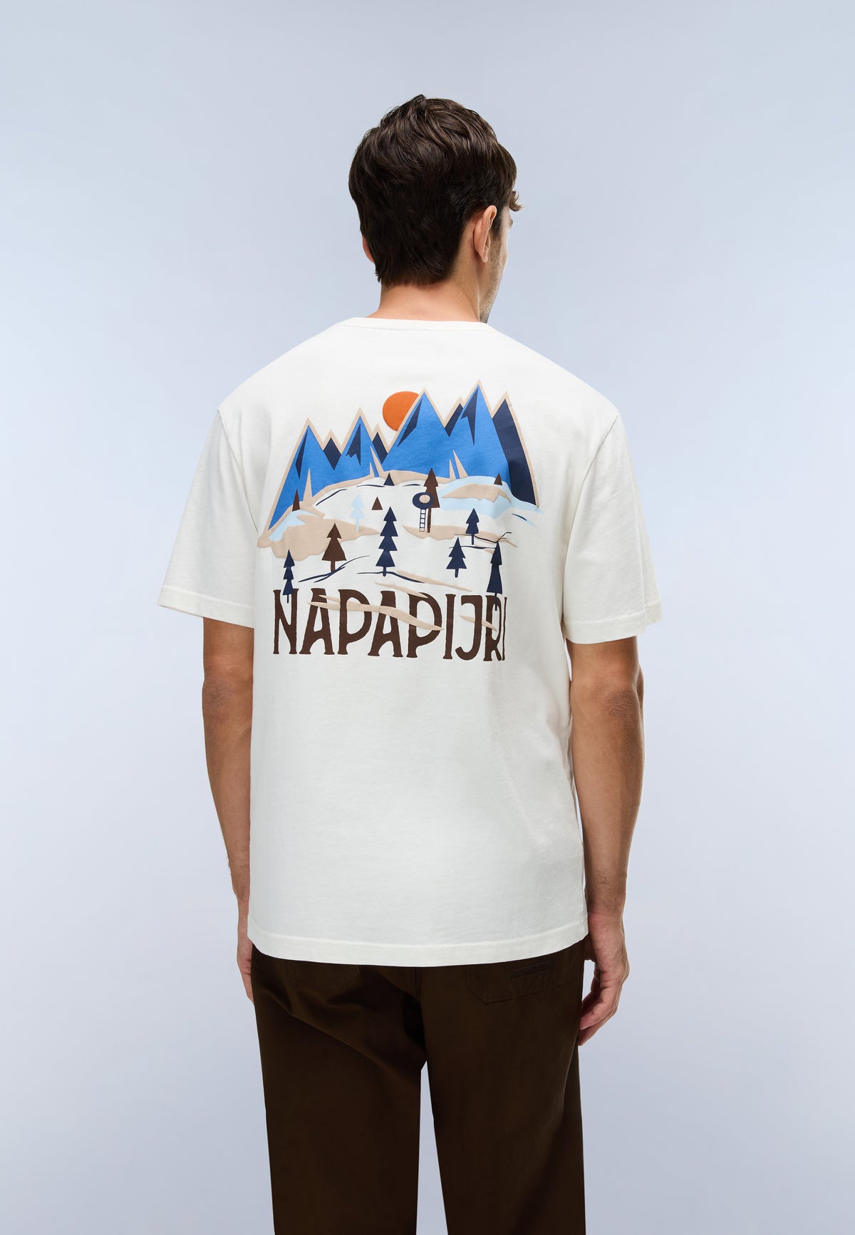 Napapijri Camiseta de Manga Corta Tee Blanco FVA Hombre - 5