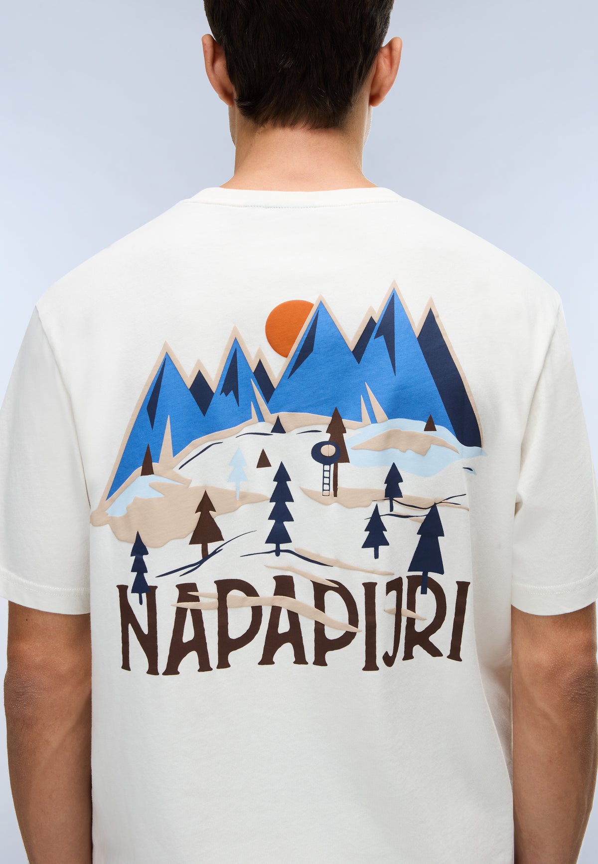 Napapijri Camiseta de Manga Corta Tee Blanco FVA Hombre - 6