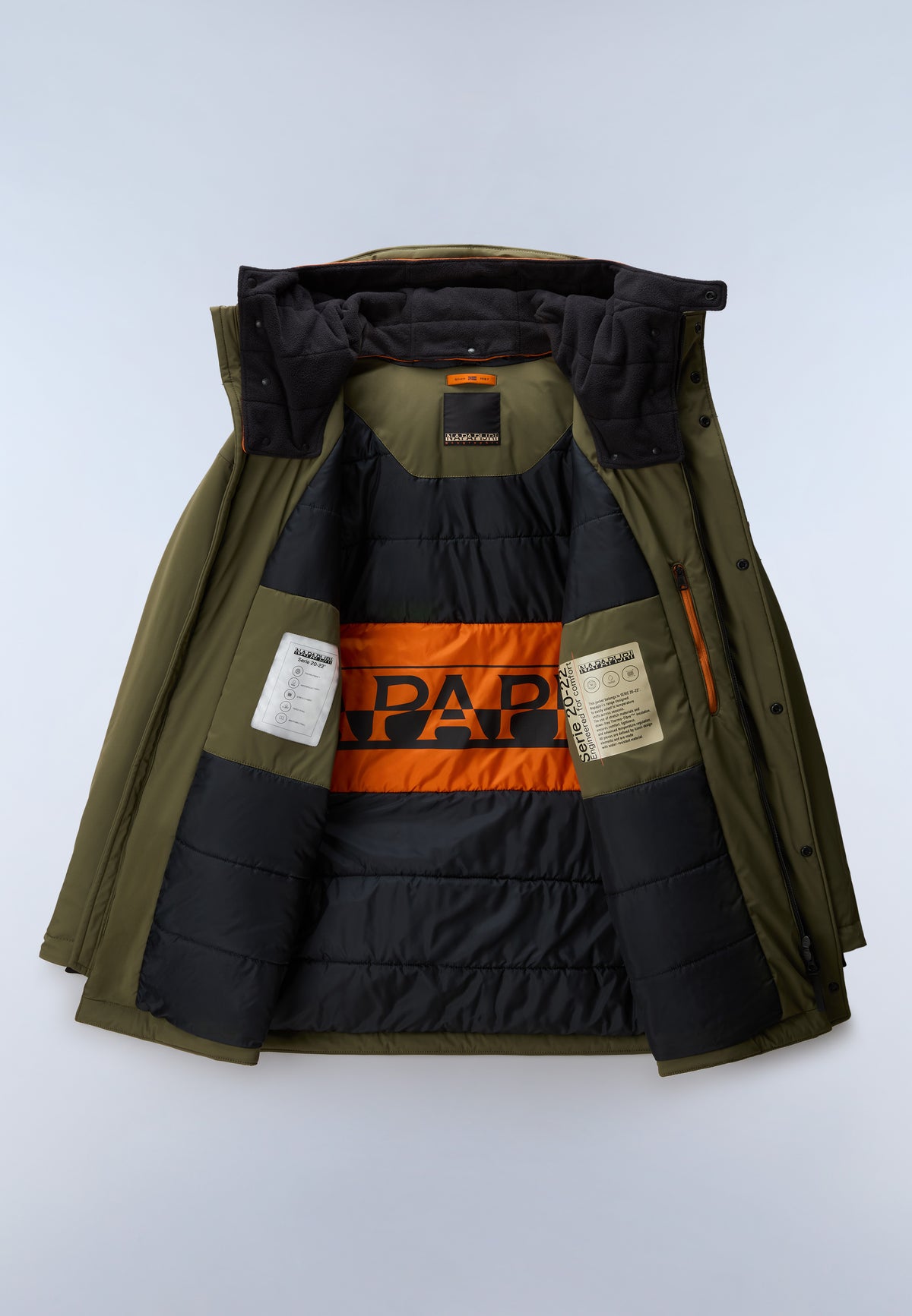 Serie 20-22 Parka Jacket Green Olive Night - 12