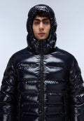 Terez Shiny Puffer Jacket Dark Blue - 2