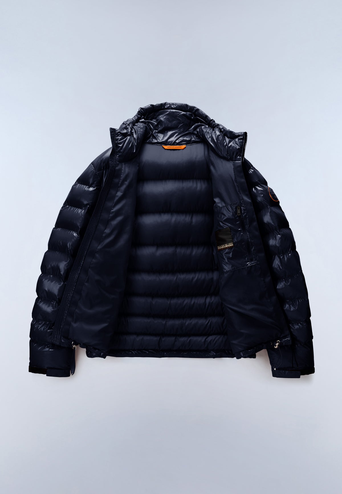 Terez Shiny Puffer Jacket Dark Blue - 9