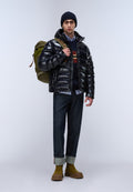 Terez Shiny Puffer Jacket Dark Blue - 3