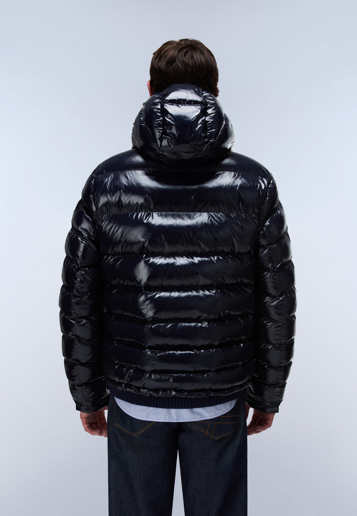Terez Shiny Puffer Jacket Dark Blue - 6