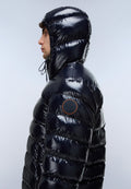 Terez Shiny Puffer Jacket Dark Blue - 7