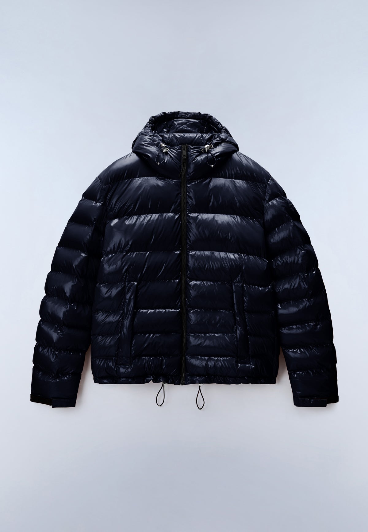 Terez Shiny Puffer Jacket Dark Blue - 1