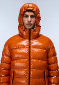 Terez Shiny Puffer Jacket Orange Gold - 2