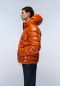 Terez Shiny Puffer Jacket Orange Gold - 5