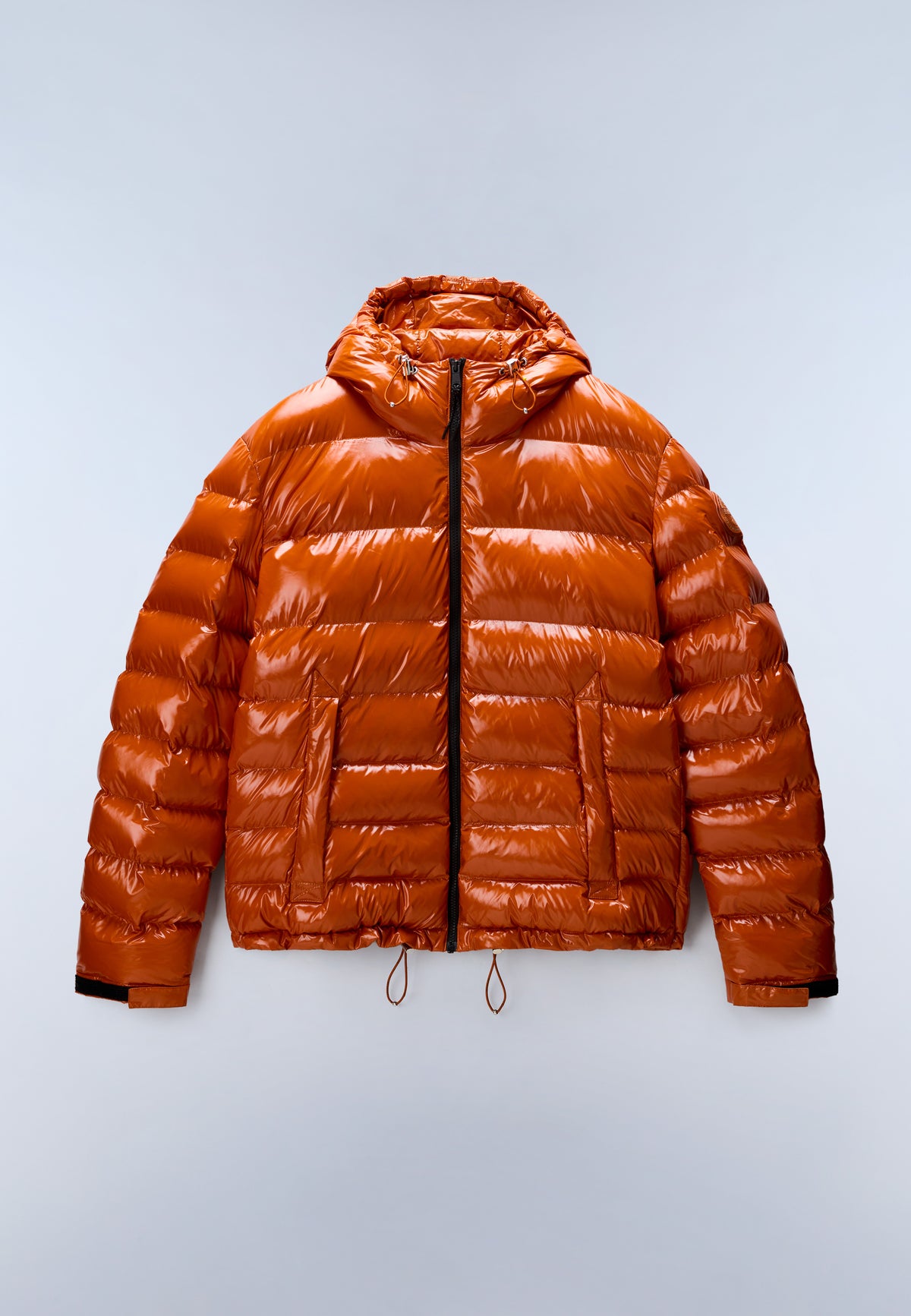 Terez Shiny Puffer Jacket Orange Gold - 1
