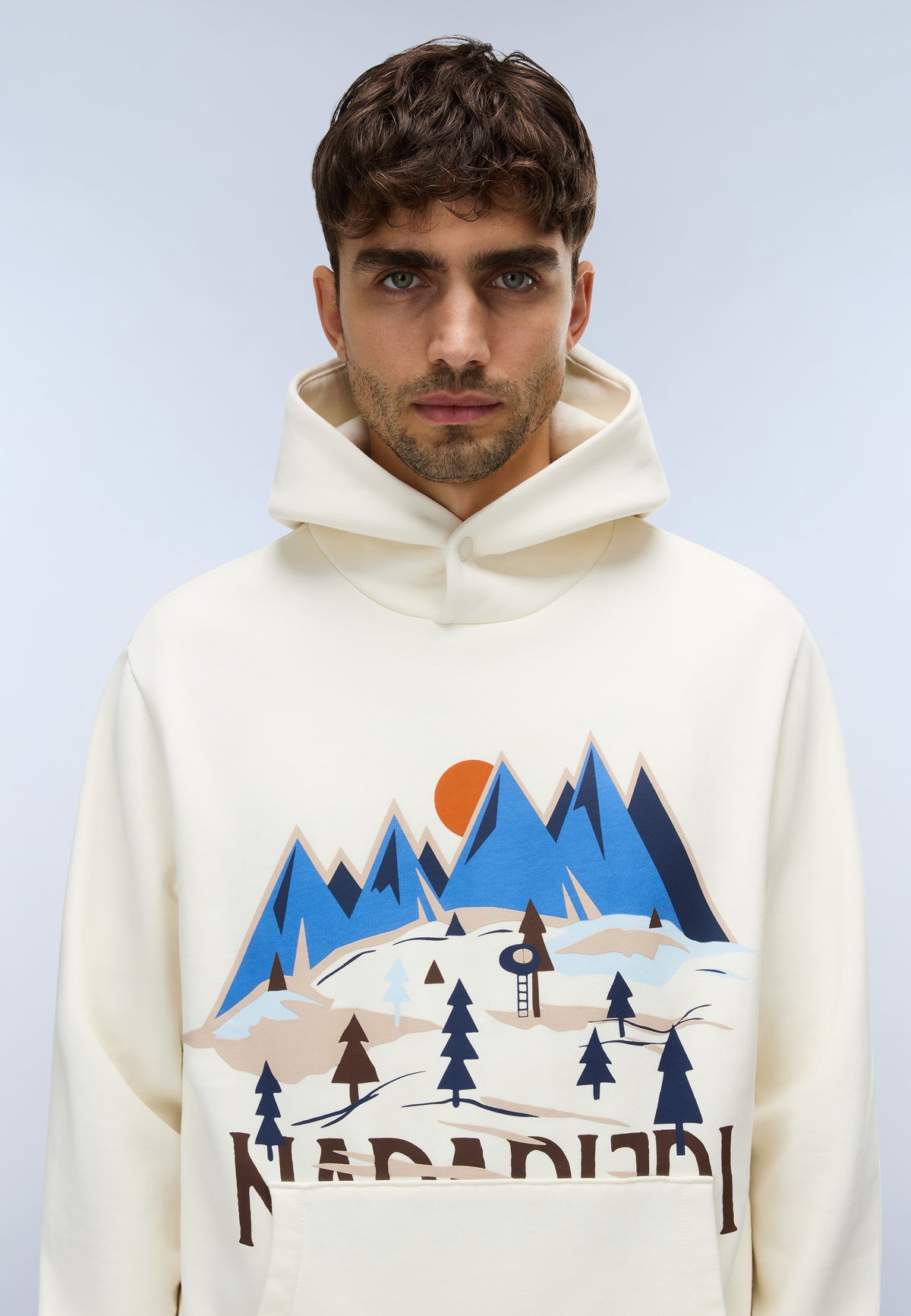 Napapijri Kapuzenpullover Sweat Weiss Whisper Herren - 2
