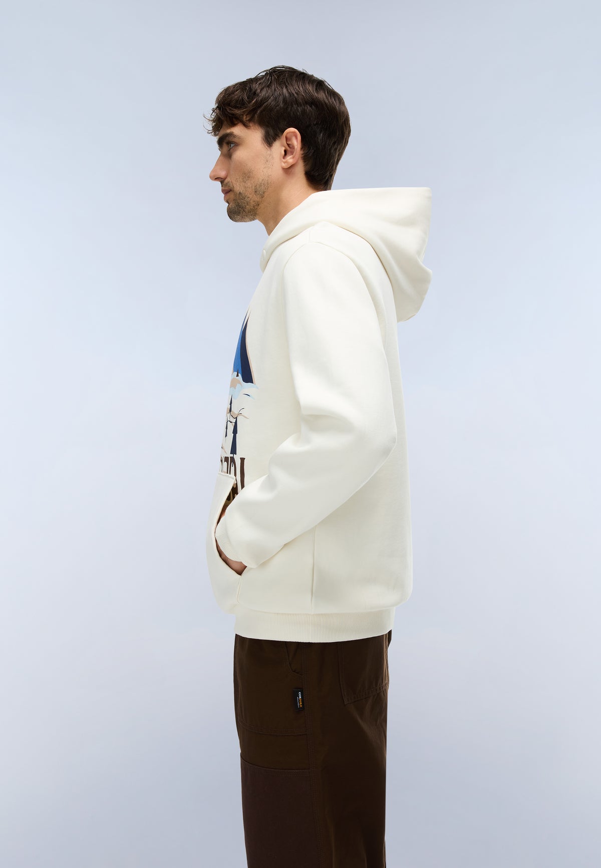 Napapijri Kapuzenpullover Sweat Weiss Whisper Herren - 5