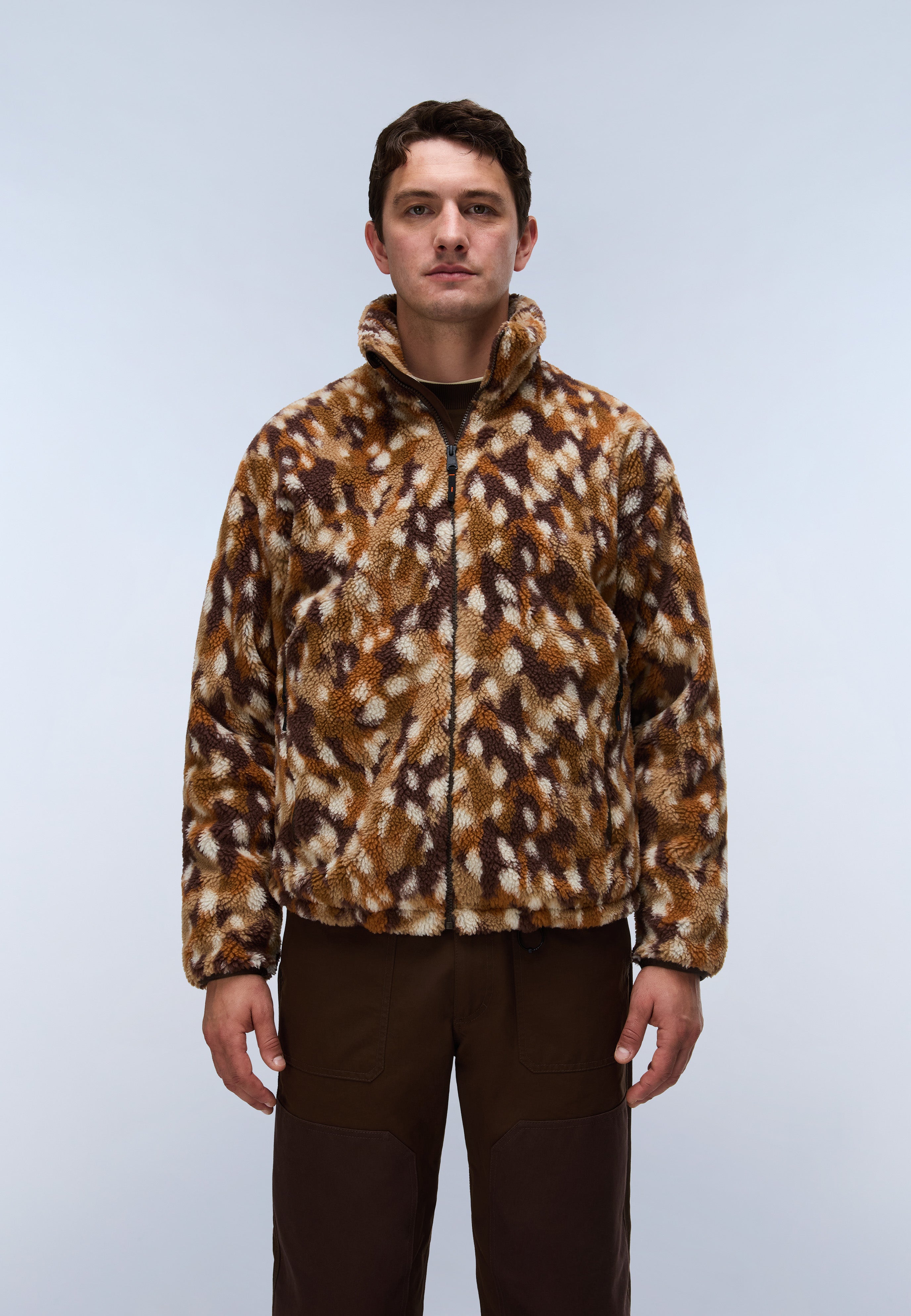 Napapijri Full-Zip Fleece Men Multicolour FDW