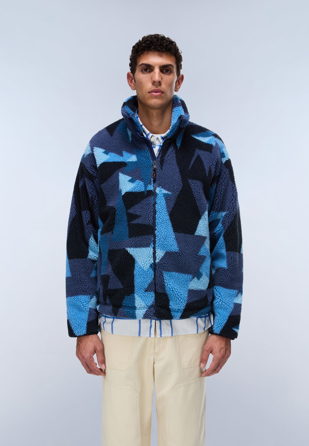 Felpa in Pile con Zip  - 4