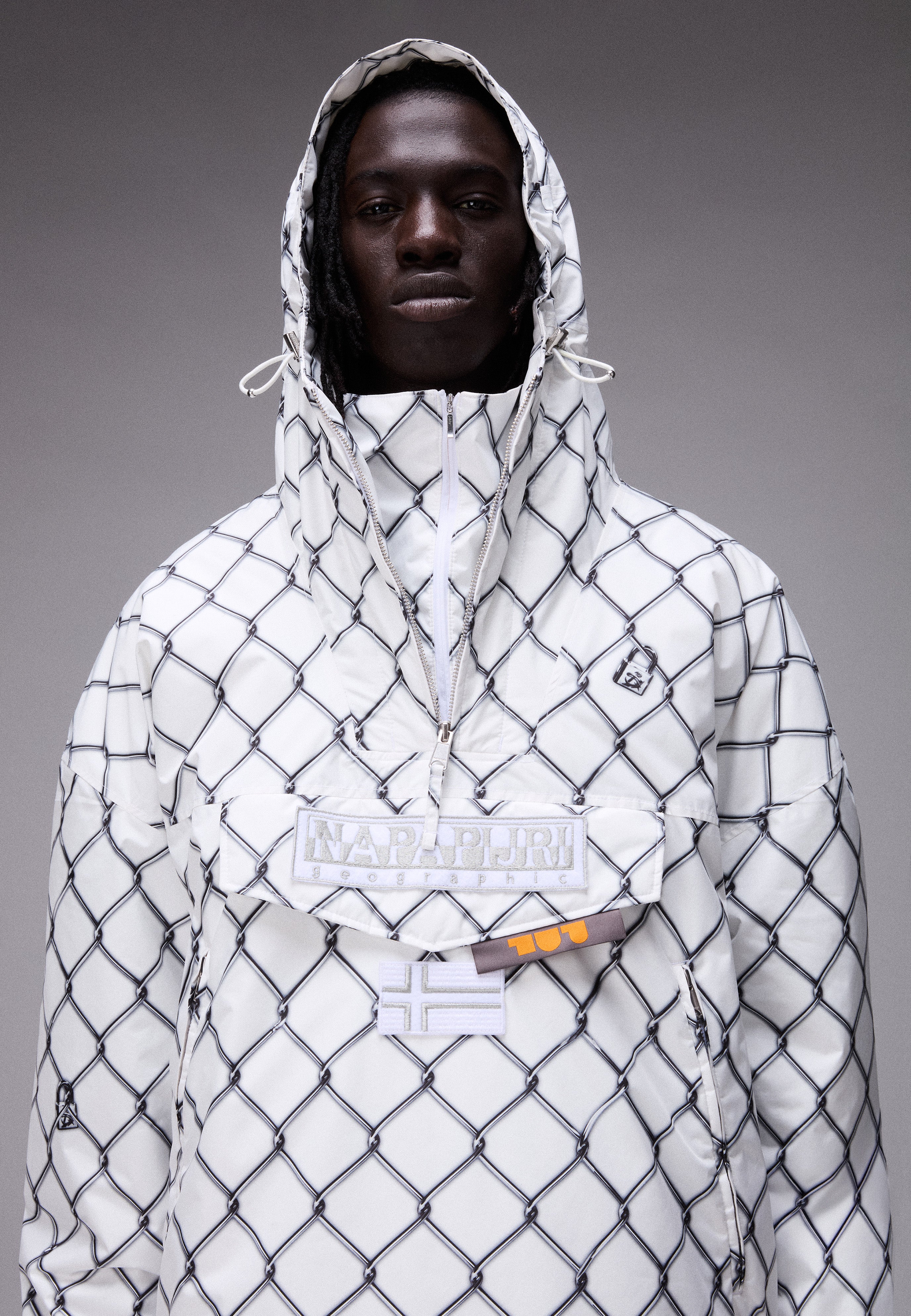 Napapijri Rainforest Next PDF Anorak Jacket Men White FC3
