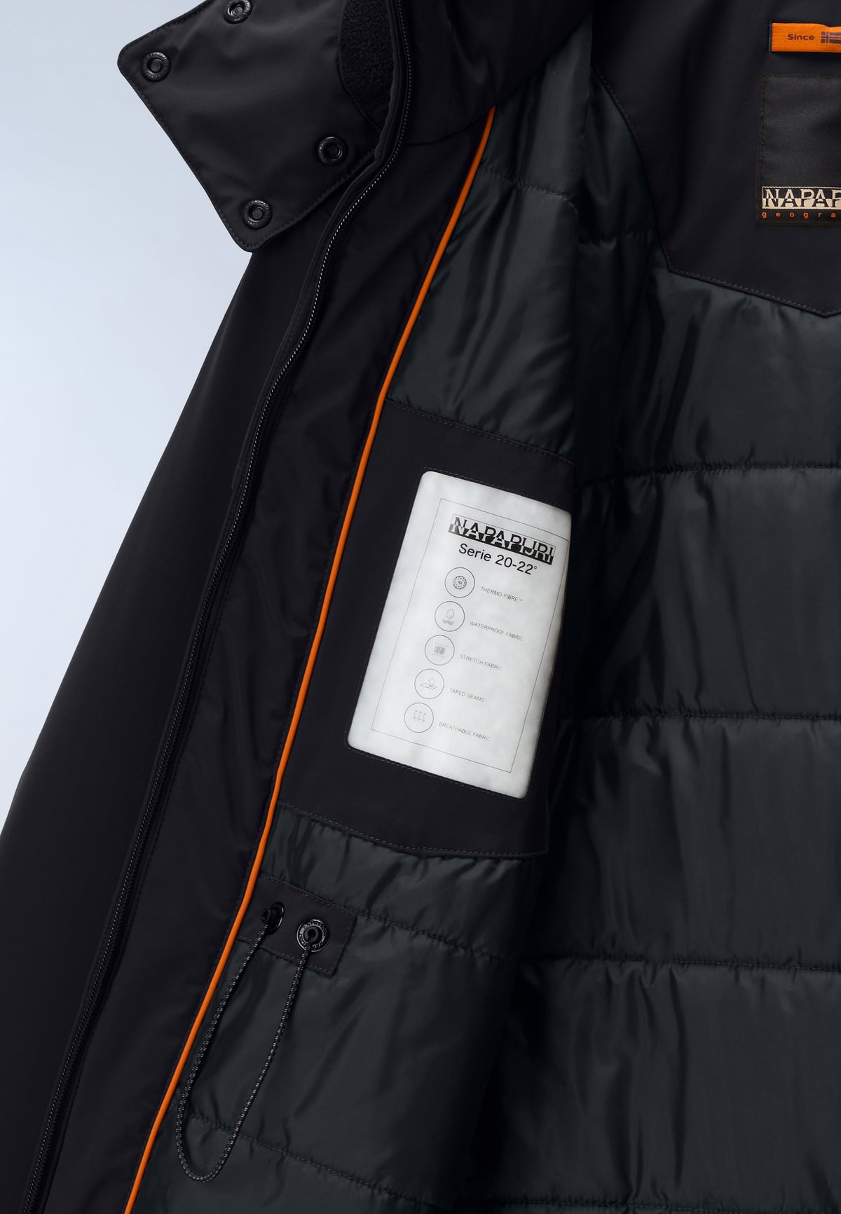 Parka Larga Serie 20-22 Negro - 3