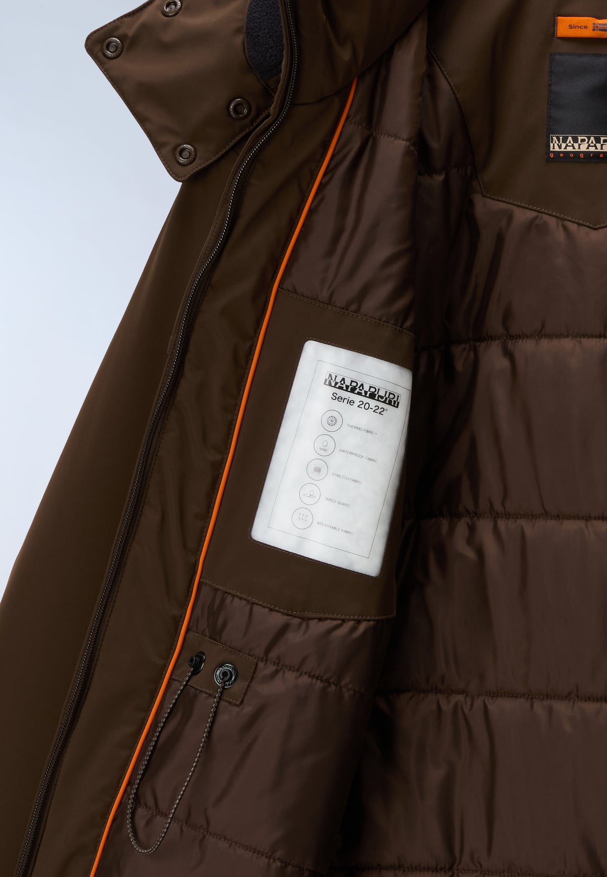 Parka Larga Serie 20-22 Marron Oscuro - 10