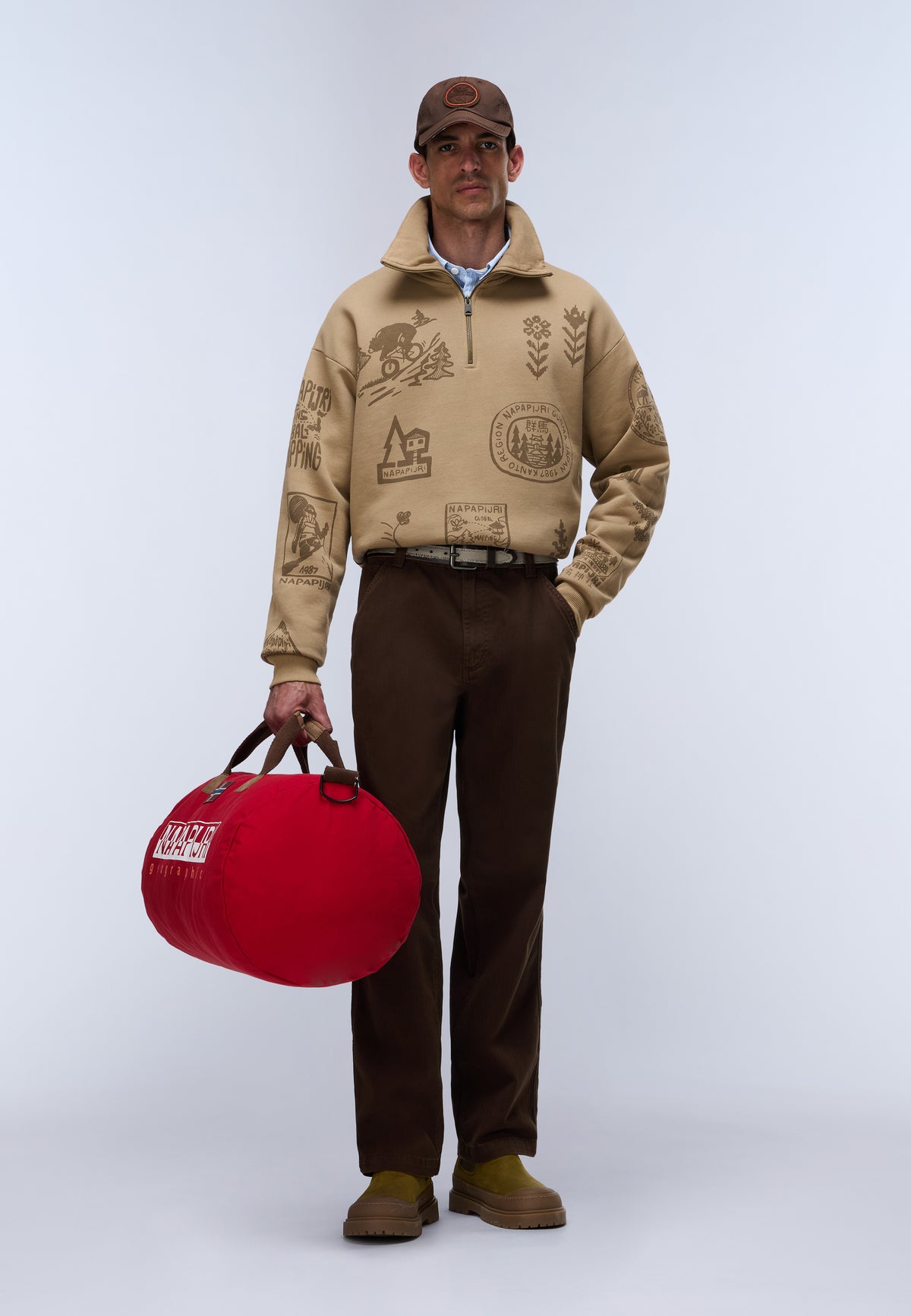Felpa con Mezza Zip Tenri  - 3