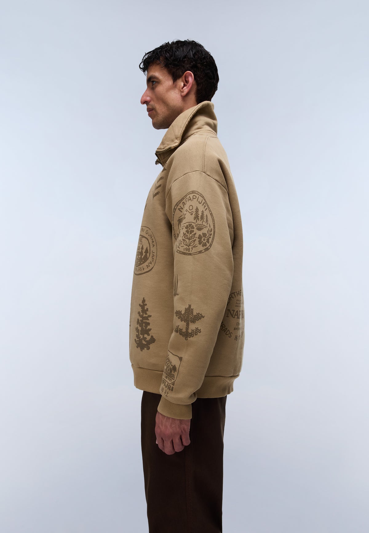 Felpa con Mezza Zip Tenri  - 5