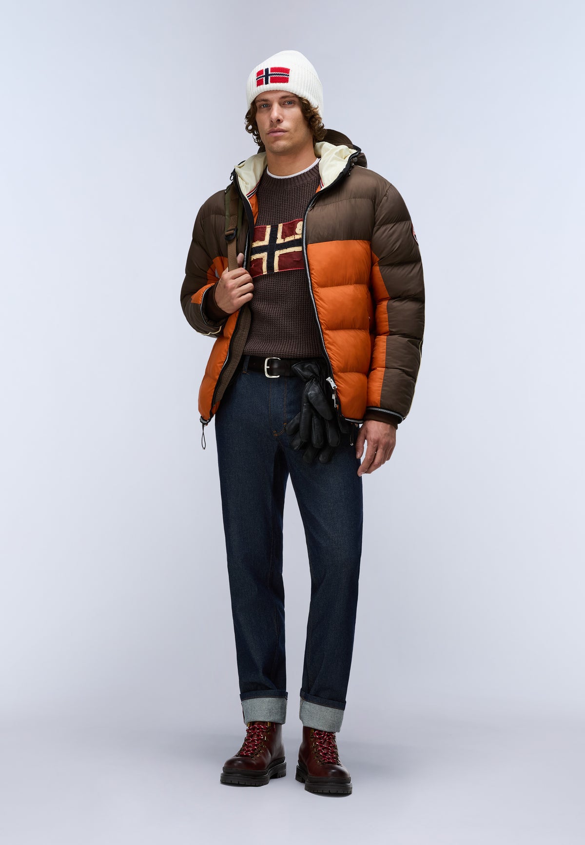 Archive Puffer Jacket Orange - 3