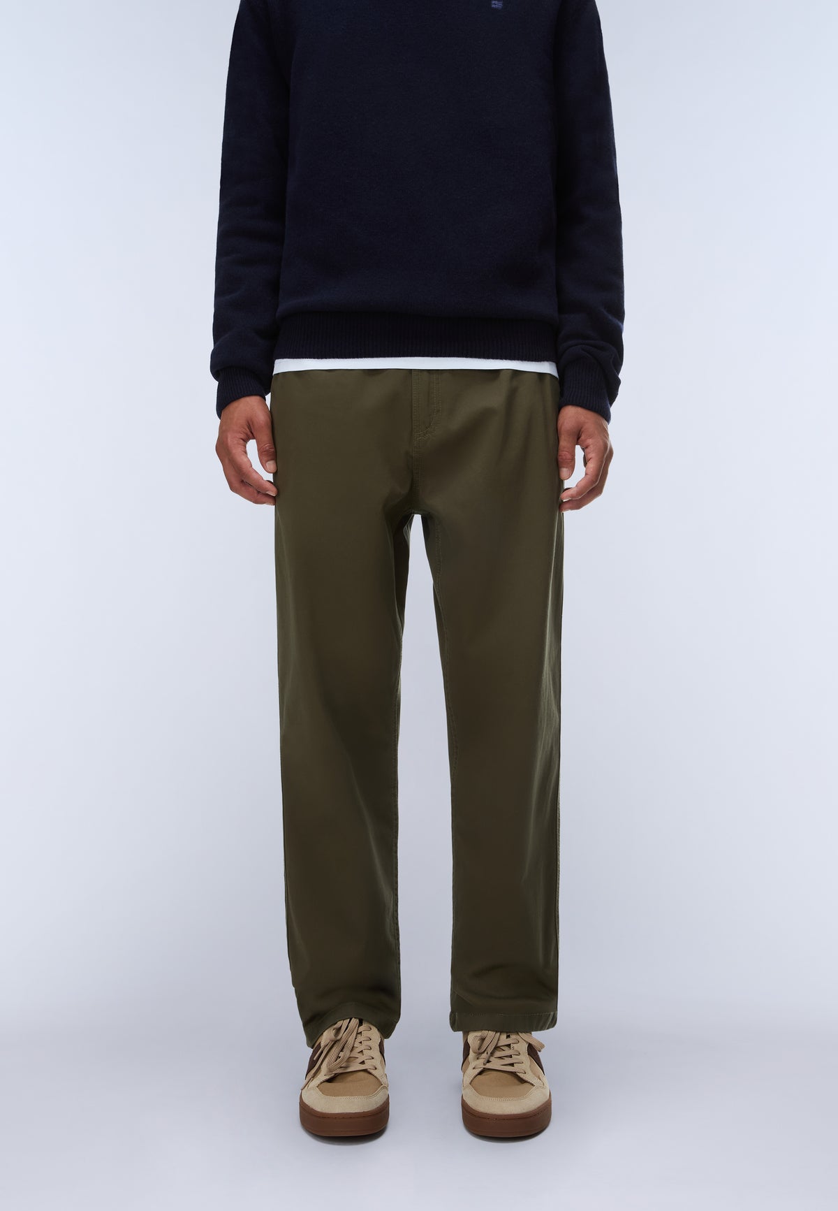 Pantalones Chinos Verde Olive Night - 2