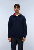Napapijri Archive Knit Half-Zip Jumper Dark Blue Men - 4
