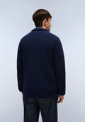 Napapijri Archive Knit Half-Zip Jumper Dark Blue Men - 5