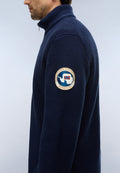 Napapijri Archive Knit Half-Zip Jumper Dark Blue Men - 6