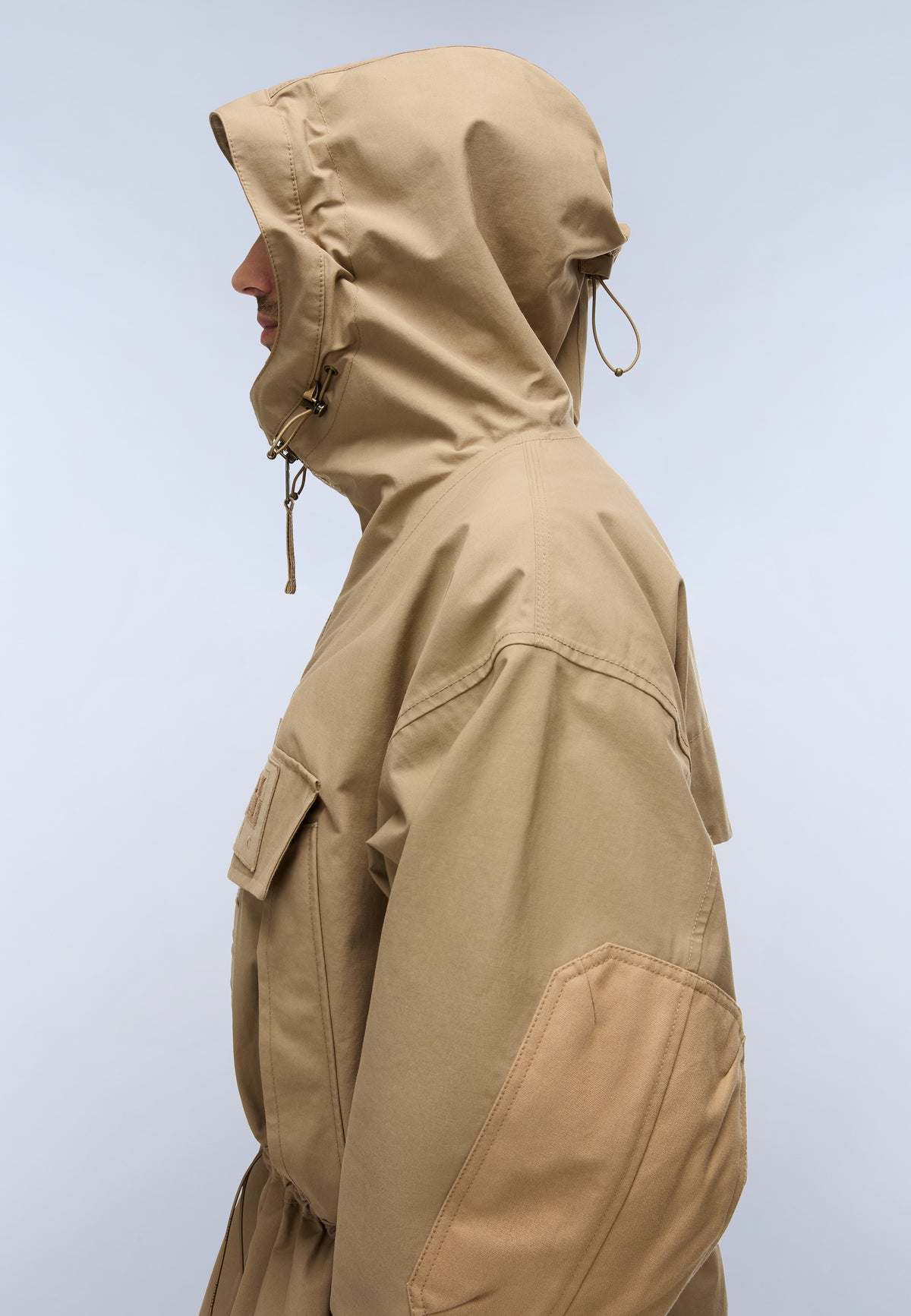 Napapijri Skidoo Cotton Anorak Jacket Beige Petrified Oak Men - 9