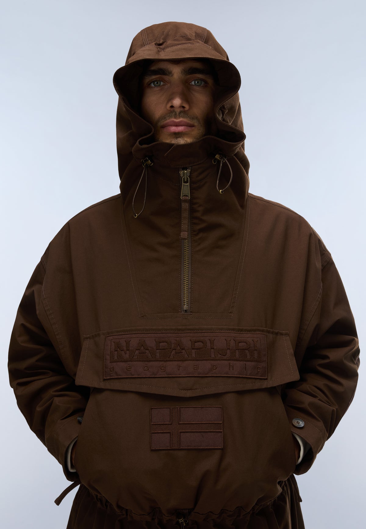 Napapijri Skidoo Cotton Anorak Jas Donkerbruin Heren en Dames - 2