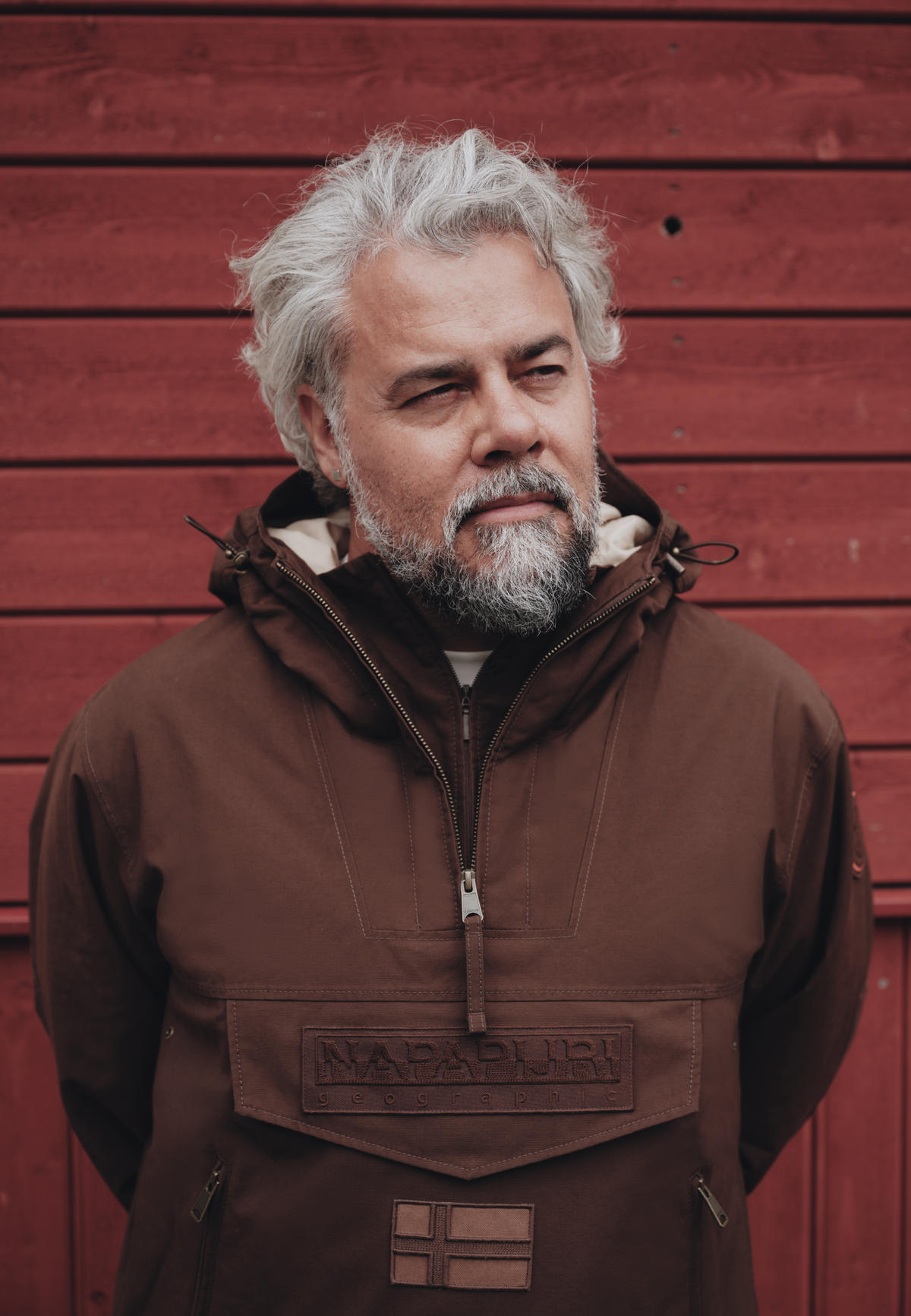 Napapijri Skidoo Cotton Anorak Jacket Dark Brown Men - 6
