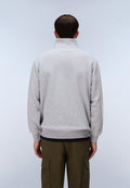Box Logo Half-Zip Sweatshirt Light Grey - 4