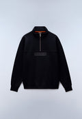 Box Logo Half-Zip Sweatshirt Black - 1