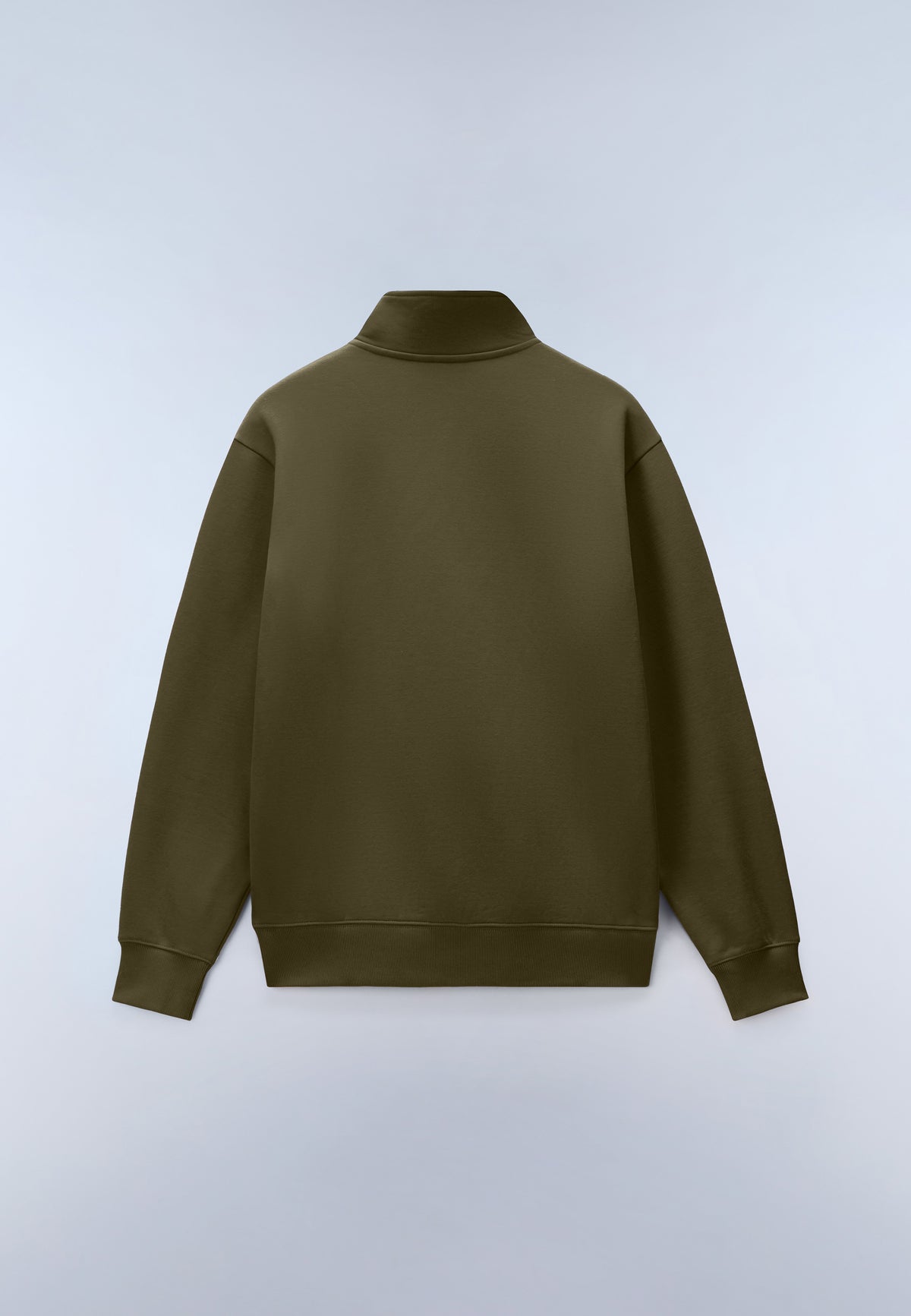 Box Logo Half-Zip Sweatshirt Green Olive Night - 5