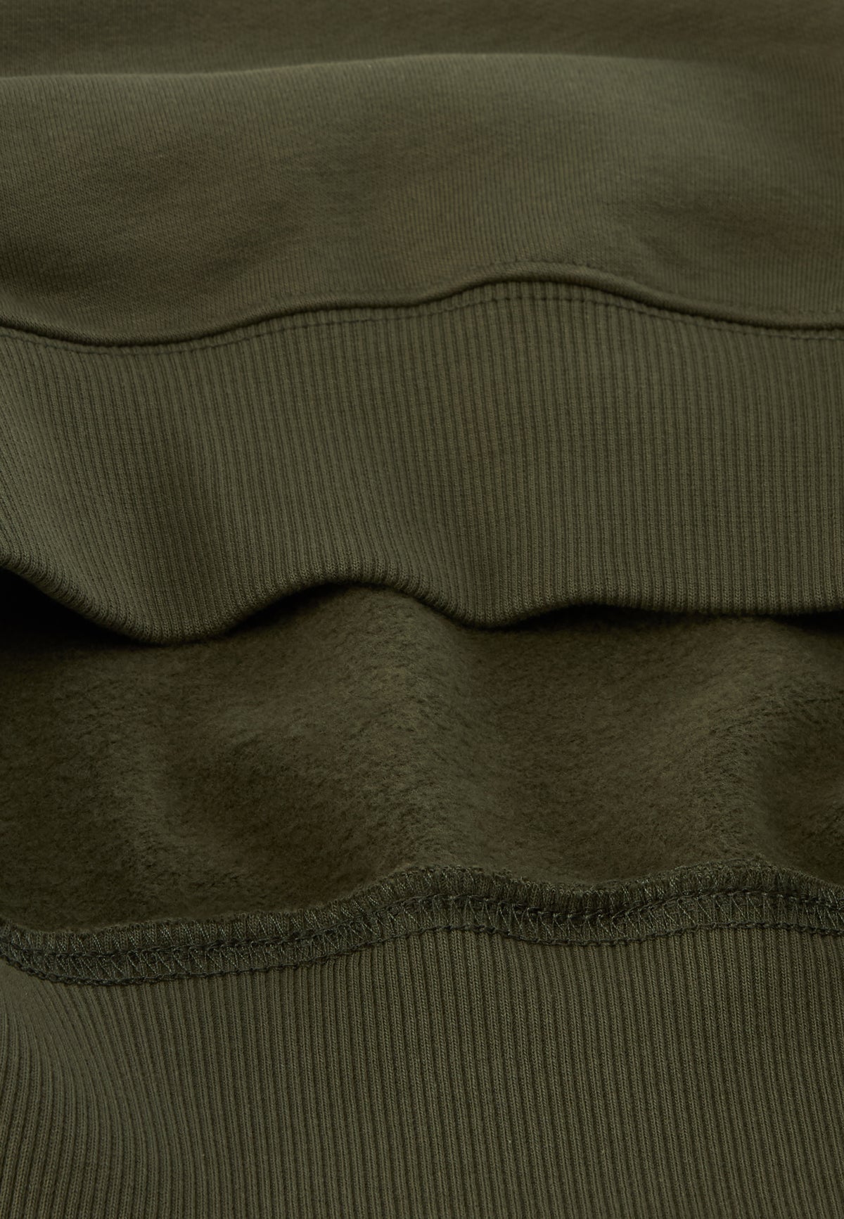 Box Logo Half-Zip Sweatshirt Green Olive Night - 6