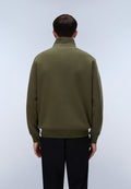 Box Logo Half-Zip Sweatshirt Green Olive Night - 4
