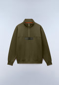 Box Logo Half-Zip Sweatshirt Green Olive Night - 1
